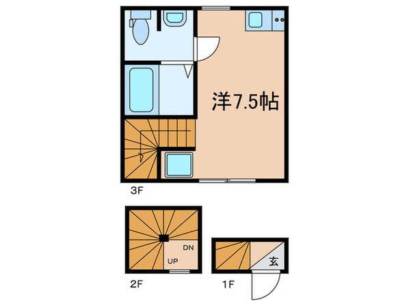 アビタシオン旗の台の物件間取画像